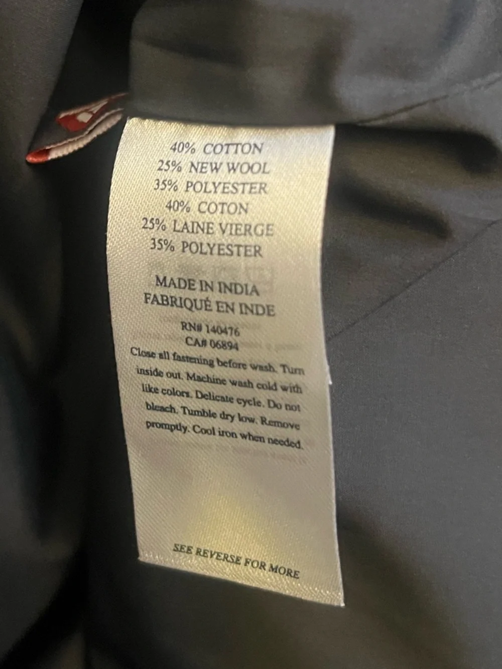 Faherty Teton Valley Dark Gray Men’s Quilted Vest Size Large
